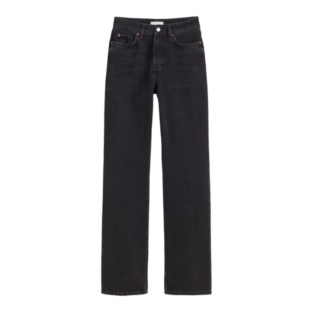 Bundle of 2: H&M Straight High Waisted Black Jeans & Maurice’s 24/7 T-shirt
